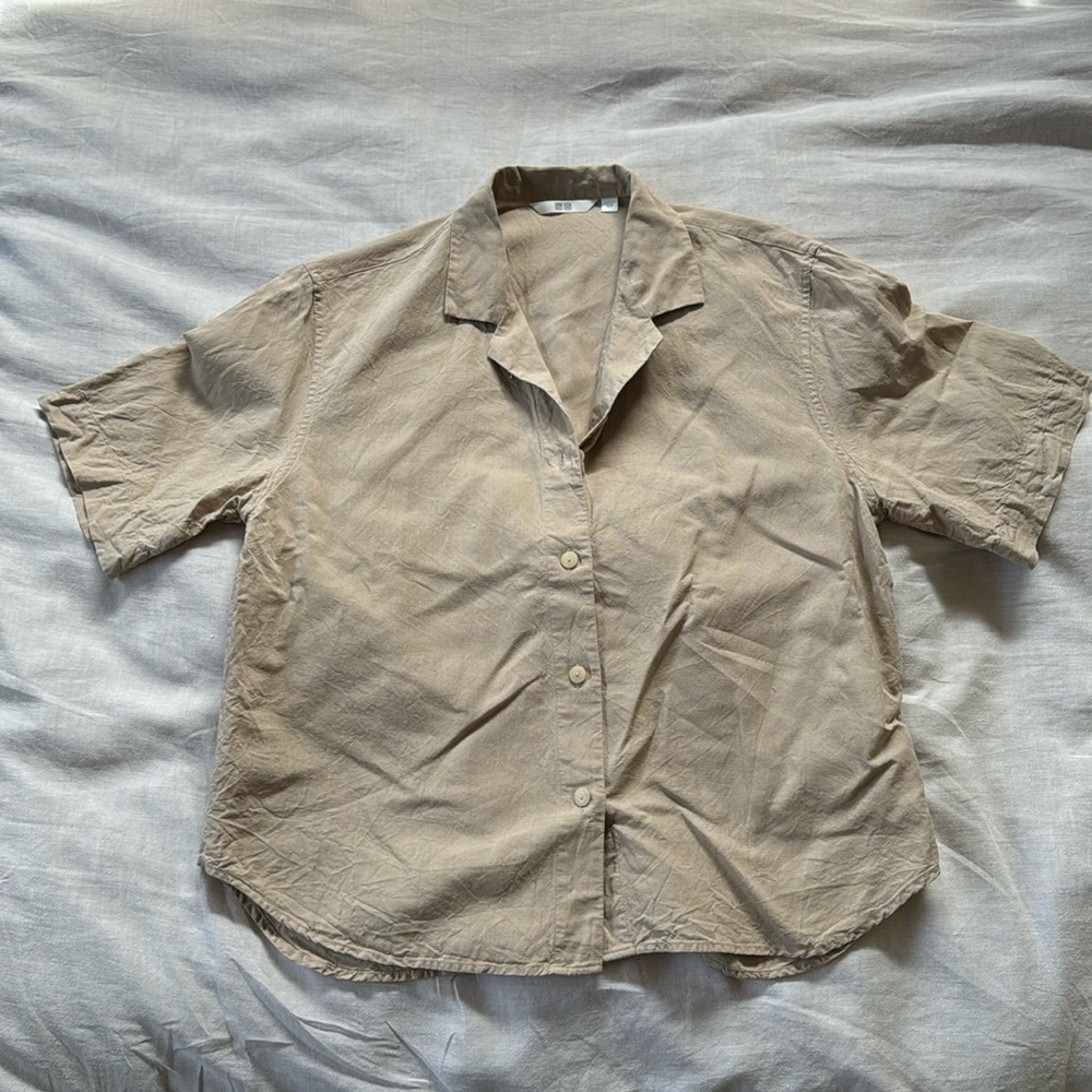 Linen blend shirt